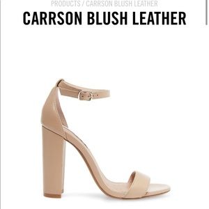 NEW Steve Madden Carrson Leather Block Heels